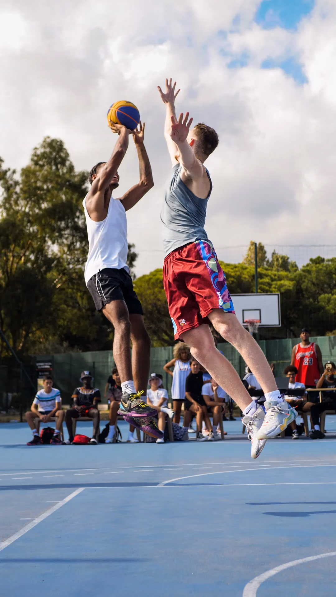 photographie de basketball à fréjus montrant un tir